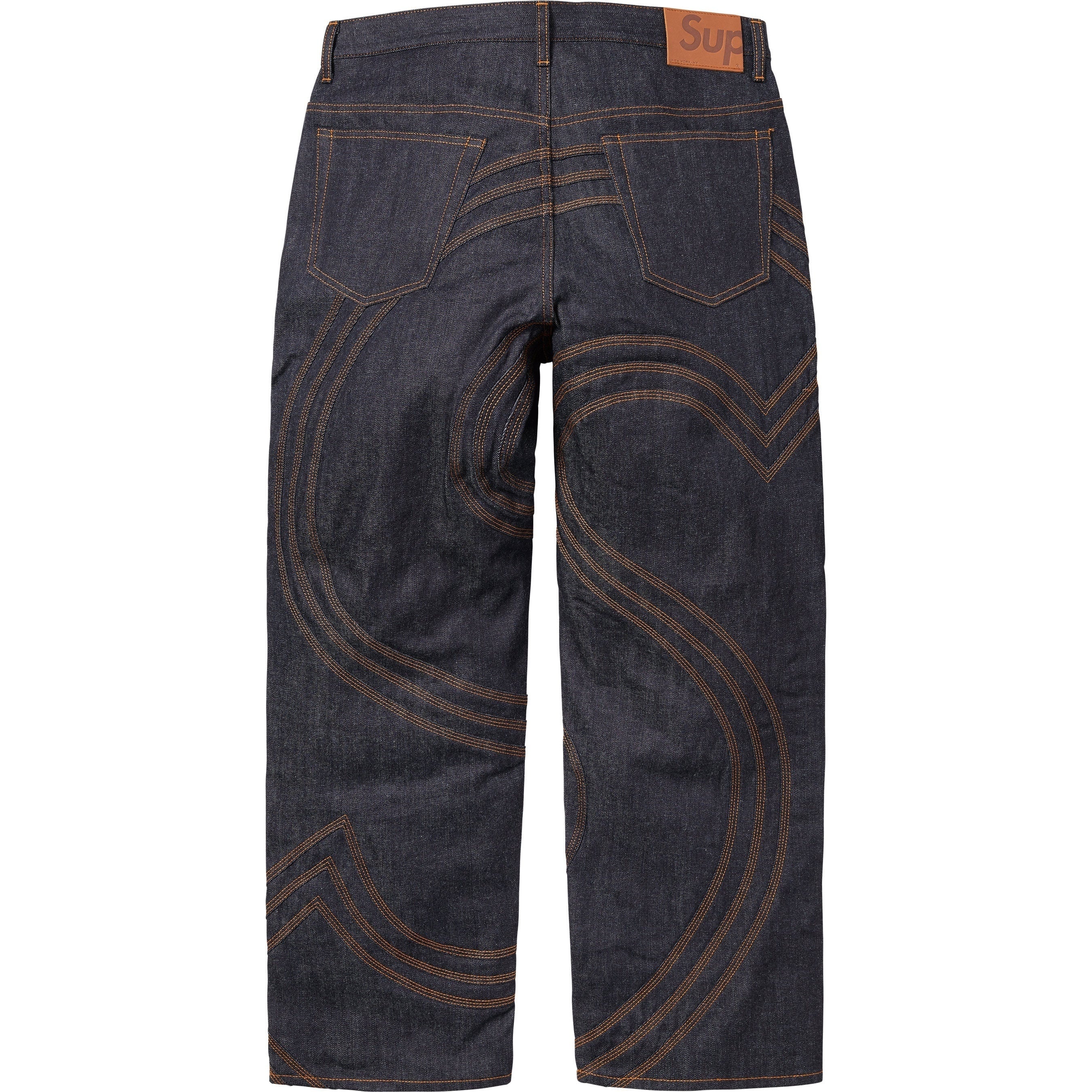 S Logo Rigid Baggy Jean view 4